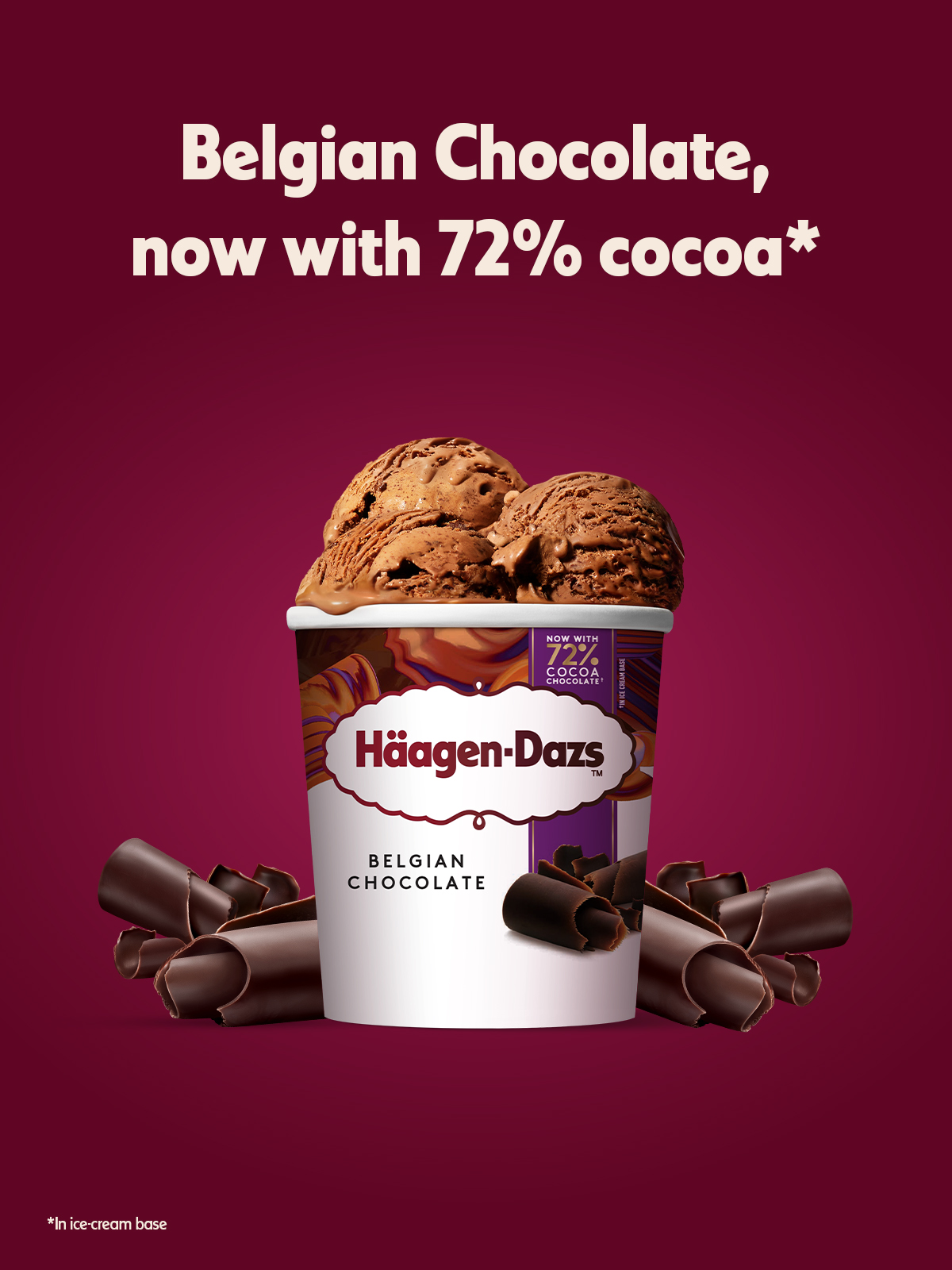 Belgian chocolate now with 72 cocoa
